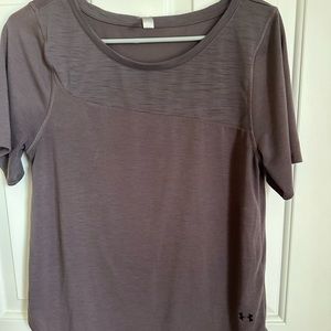 Under Armour tee shirt. Multi-color purple gray. Barely used.